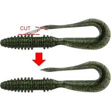 Силікон KEITECH Mad Wag Mini 3.5" #101 Green Pumpkin PP. 10 шт (1551.07.52)