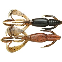 Набір силіконових приманок Keitech Crazy Flapper 2" #438 Green Pumpkin Fire 8 шт (1551.05.75)