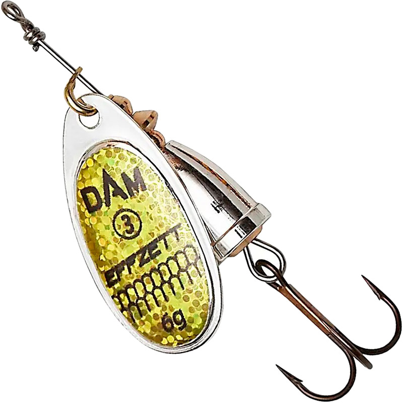 

Блесна-вертушка DAM Effzett Executor 3 г Reflex Gold, Блешня-обертова Effzett Executor 3гр (reflex gold)