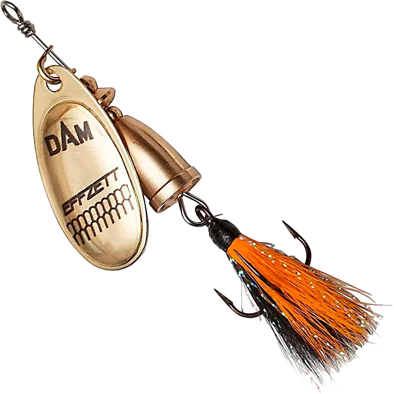 

Блесна-вертушка DAM Effzett Executor с бородкой 11 гр Gold, Блешня-обертова Effzett Executor