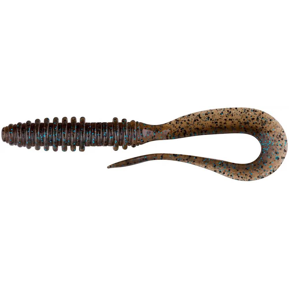 Силикон KEITECH Mad Wag Slim 4.5" #207 Green Pumpkin PP. FLK 9 шт(1551.09.67)