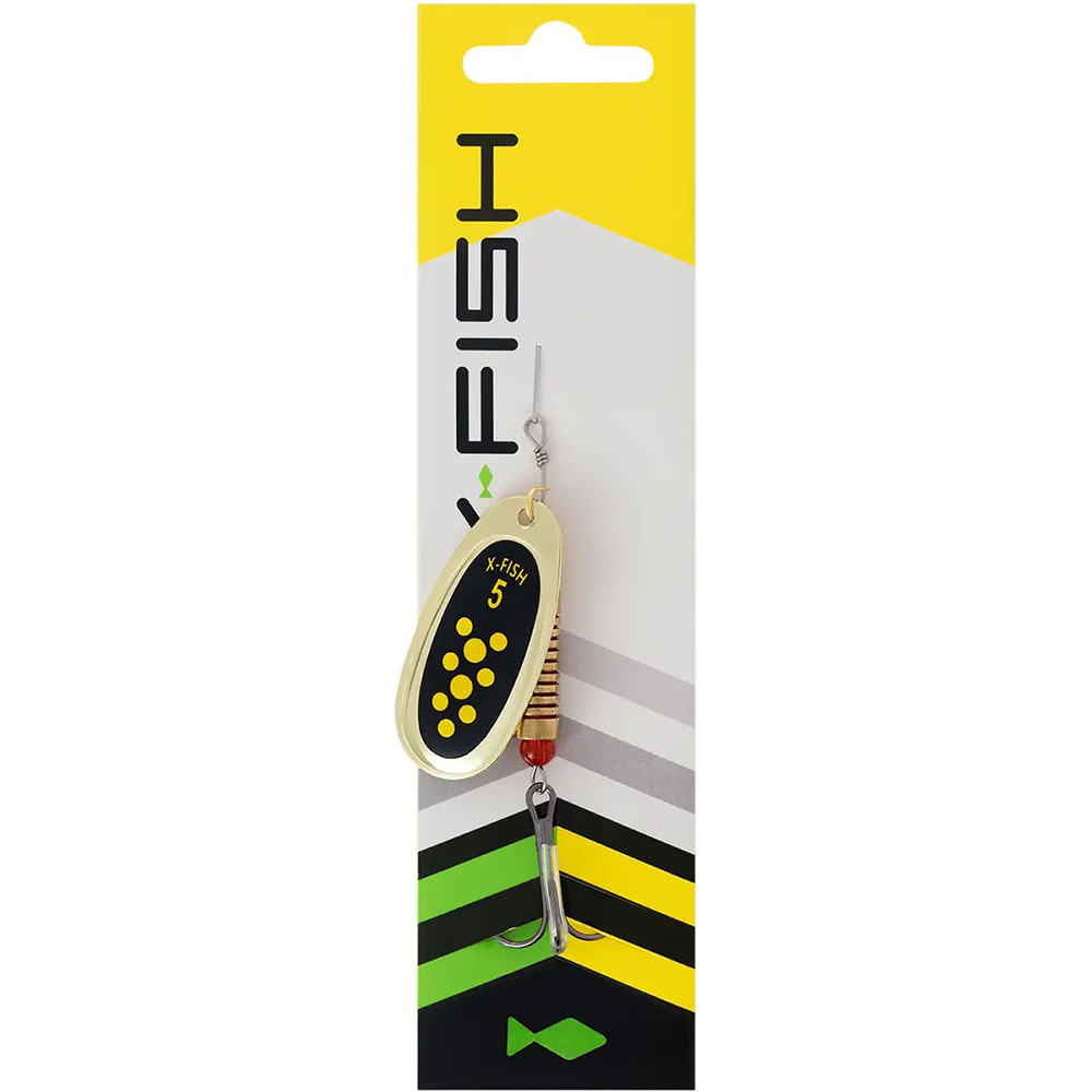 Блешня X-FISH Spike №5 14.5g Gold black lime (1917.06.36) Тип блешні