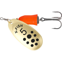 Блесна X-FISH Wolf №5 12,5g Gold fire red (1917.05.58)