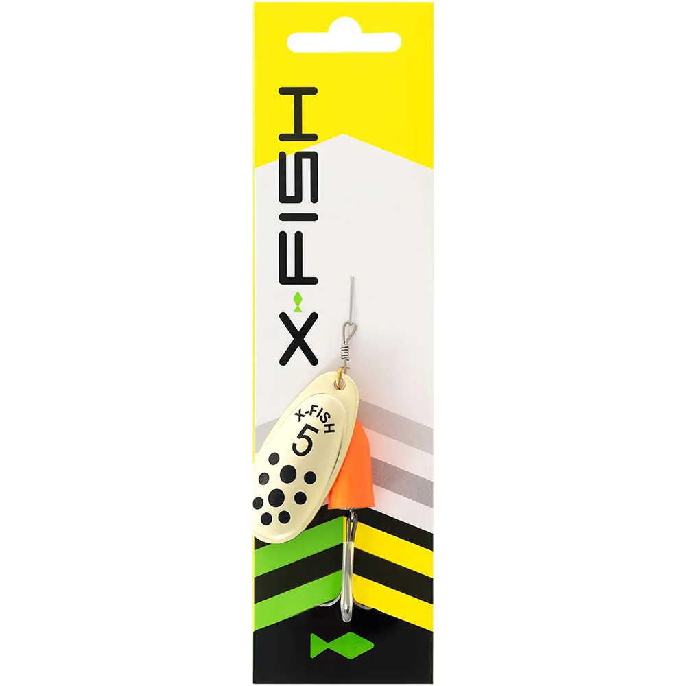 Блесна X-FISH Wolf №5 12,5g Gold fire red (1917.05.58) Тип блесны