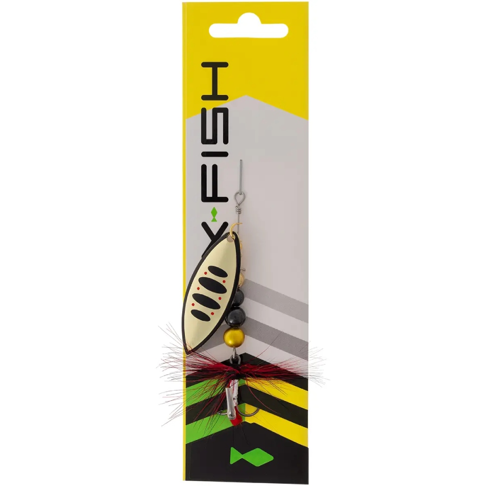 Блешня X-FISH Orbit №4 11.5g Nikel gold (1917.07.15) Тип блешні