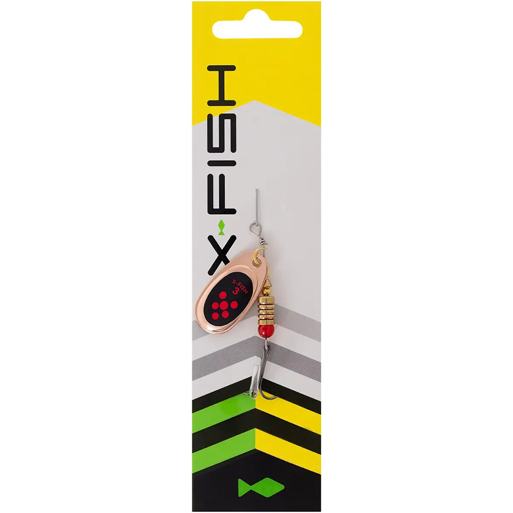 Блешня X-FISH Spike №3 5.5g Copper black orange (1917.06.39) Тип блешні