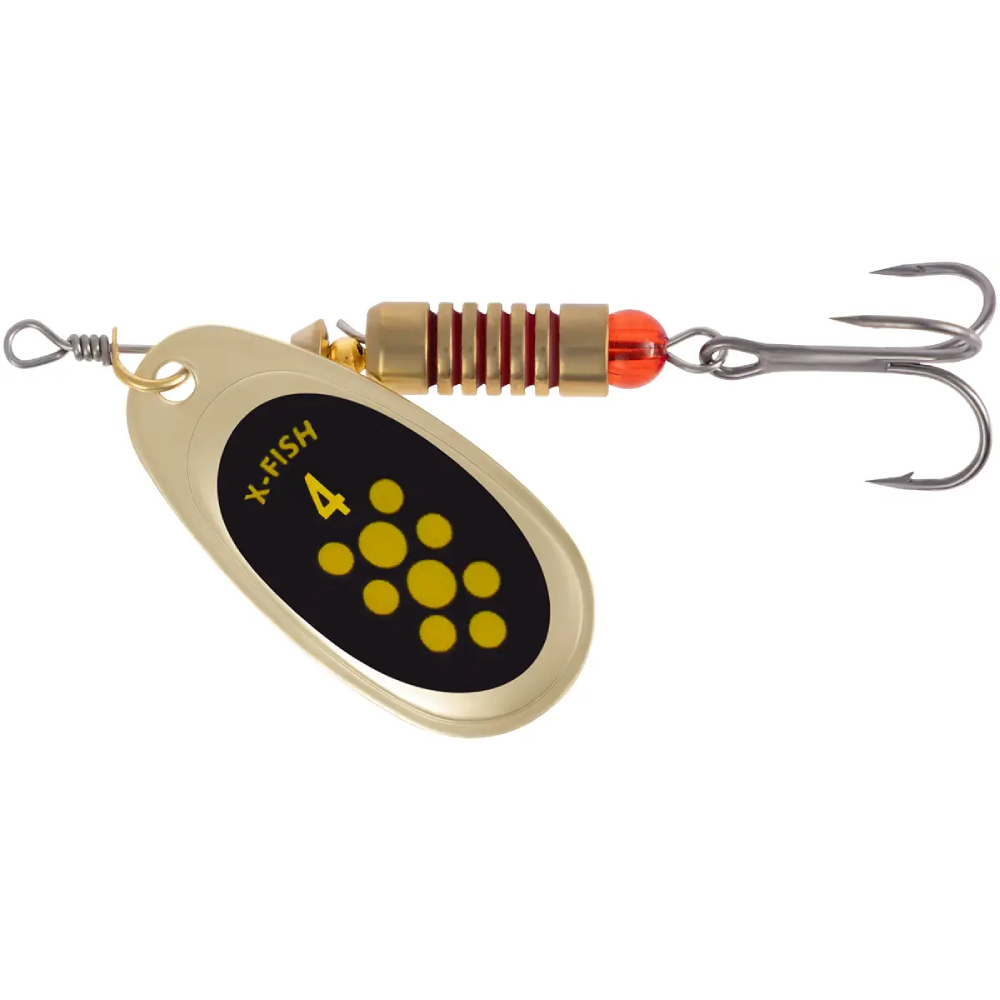 Блешня X-FISH Spike №4 9.5 г Gold black lime (1917.06.35)