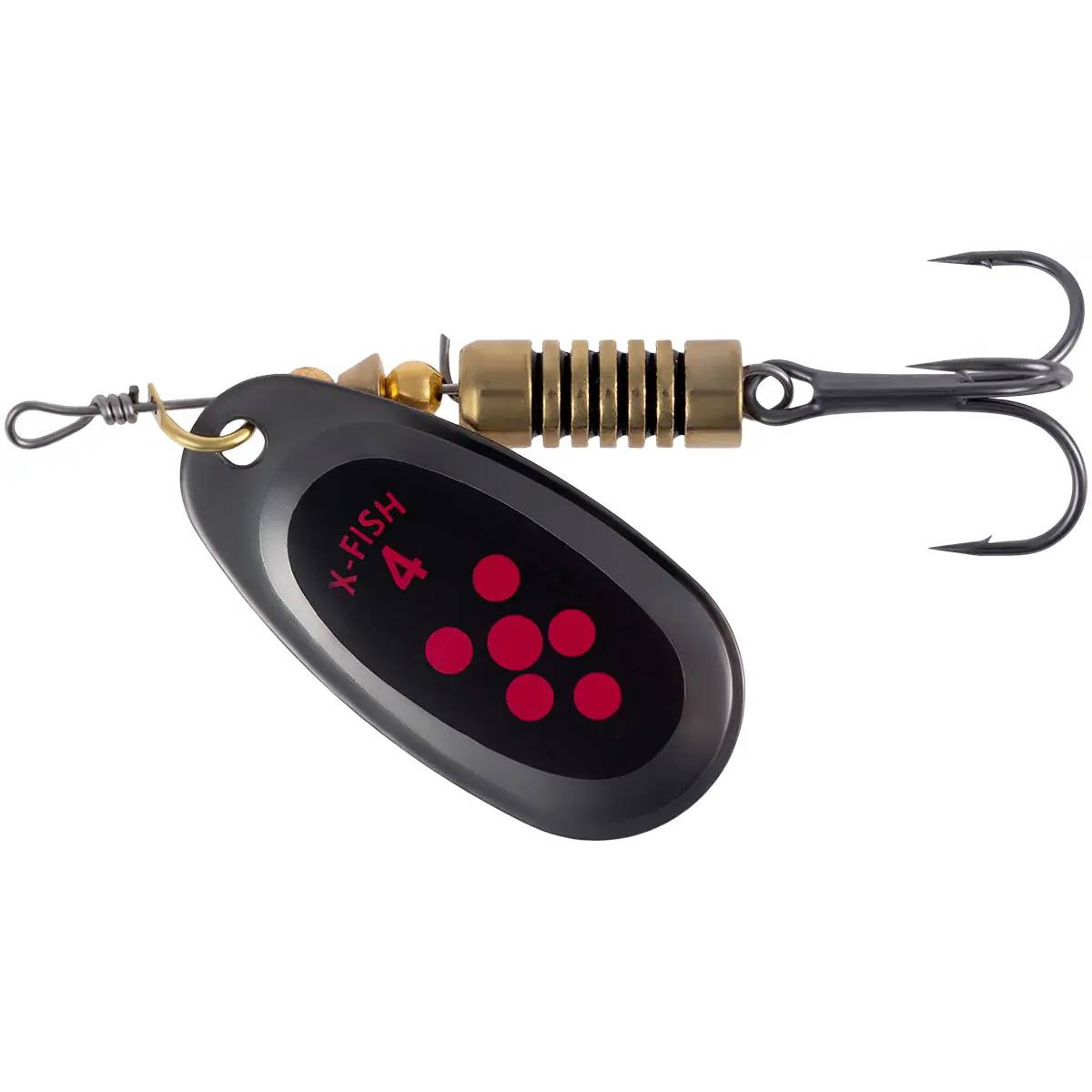 Блешня X-Fish Dark Side №4 9.5г Nikel Black Orange (1917.07.30)