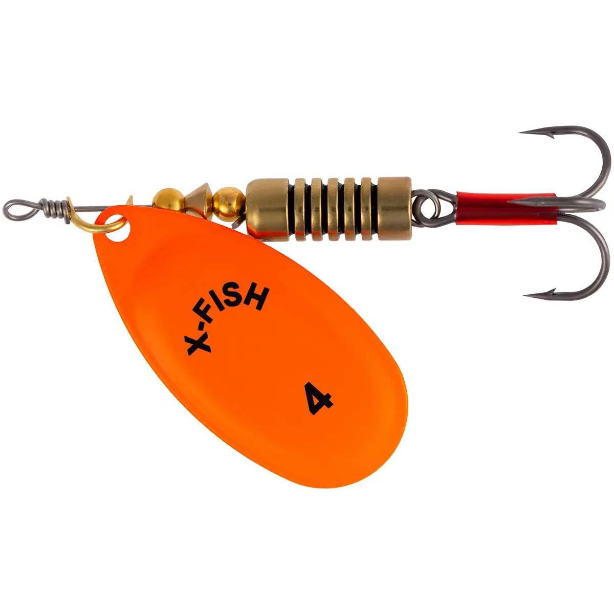 Блешня X-Fish Stark №4 9.5u Nikel UV Orange (1917.07.35)