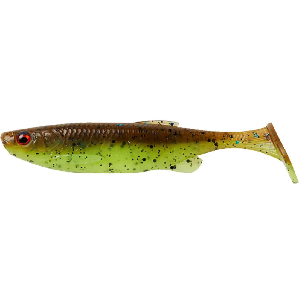 Силікон SAVAGE GEAR Fat Minnow T-Tail 75мм 5.0g Chartreuse Pumpkin (76962)