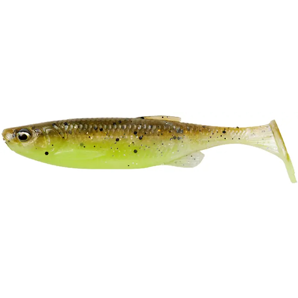 Силикон SAVAGE GEAR Fat Minnow T-Tail 75mm 5.0g Green Pearl Yellow (76959)