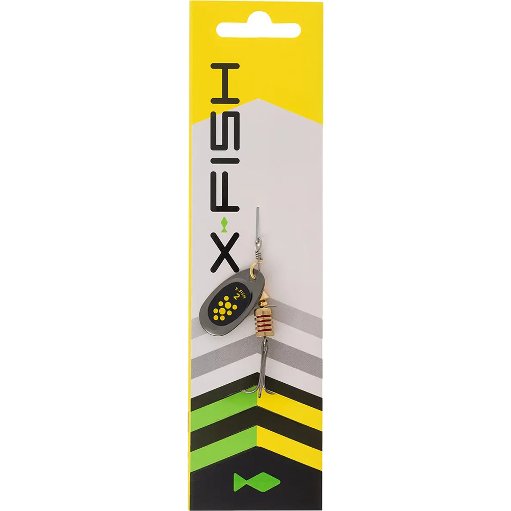 Блешня X-FISH Dark Side №2 4g Nikel Black Lime (1917.07.23) Тип блешні
