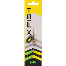 Блешня X-FISH Dark Side №2 4g Nikel Black Lime (1917.07.23)