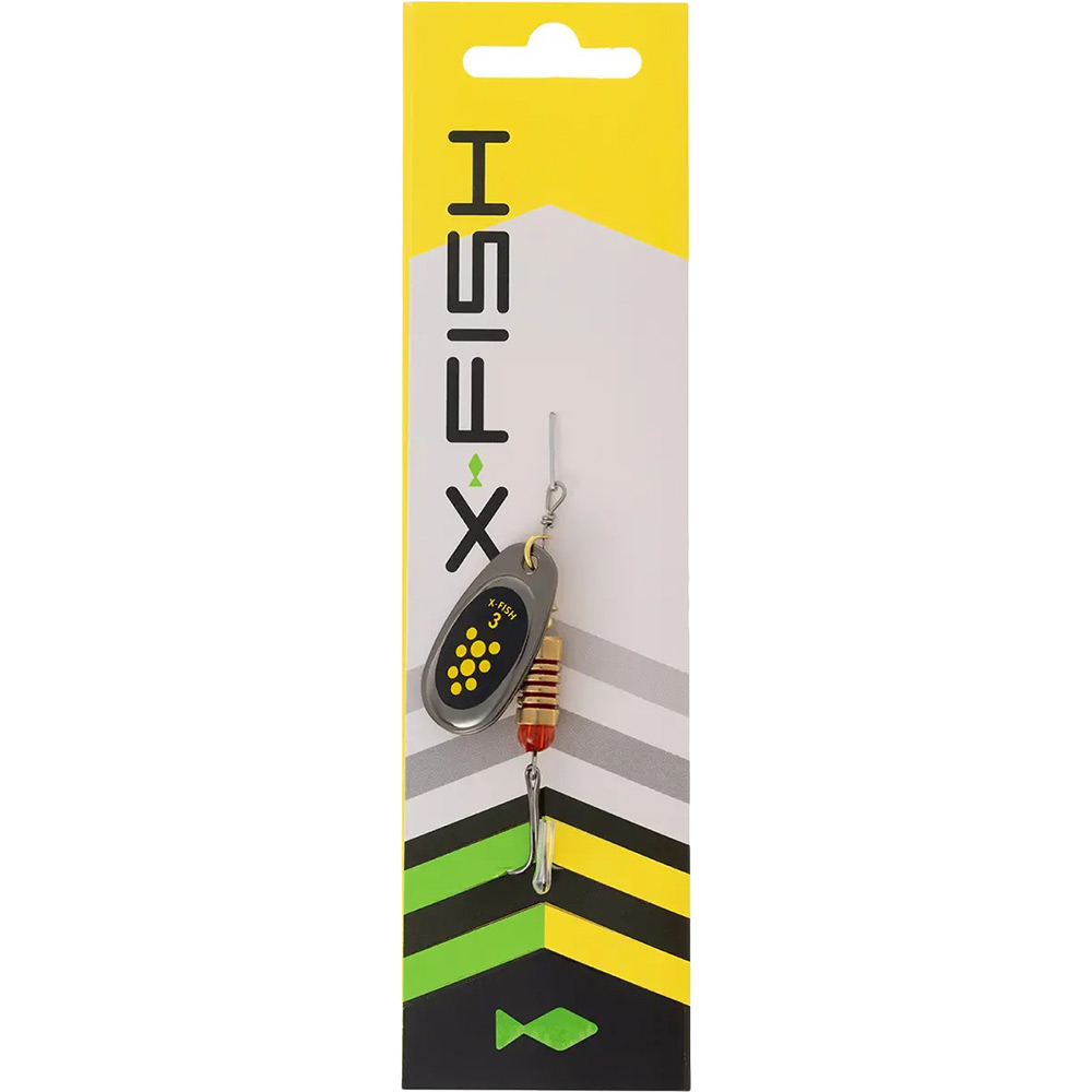 Блешня X-FISH Dark Side №3 6g Nikel Black Lime (1917.07.24) Тип блешні