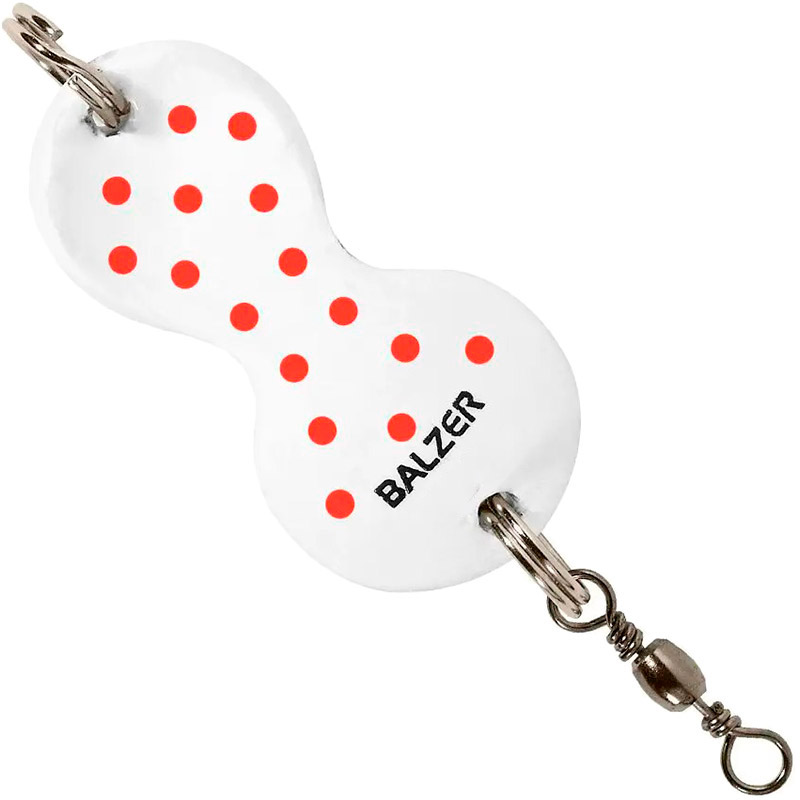 Блешня-колебалка Balzer Edition Sea Flatfish Spoon 60 г White With Red Spots (14732 605)