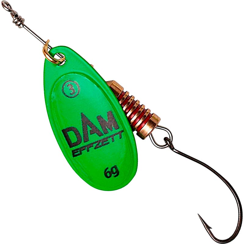 

Блесна DAM Effzett Spinner With Single Hook 4 г Green (702680175), Блешня-обертова Effzett Natural