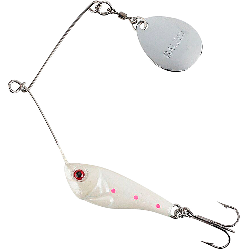 

Cпиннербейт BALZER Micro Spinner Baits White-Pink 10 г (13335 117), Cпіннербейт Micro Spinner Baits White-Pink 10гр