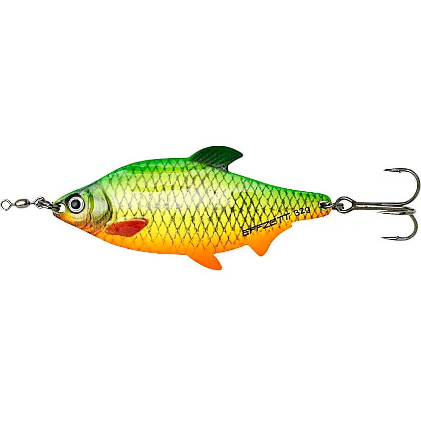 

Блесна-колебалка DAM Effzett Roach Spoon 56 гр 11 см (fire roach UV), Блешня-коливалка Effzett Roach Spoon