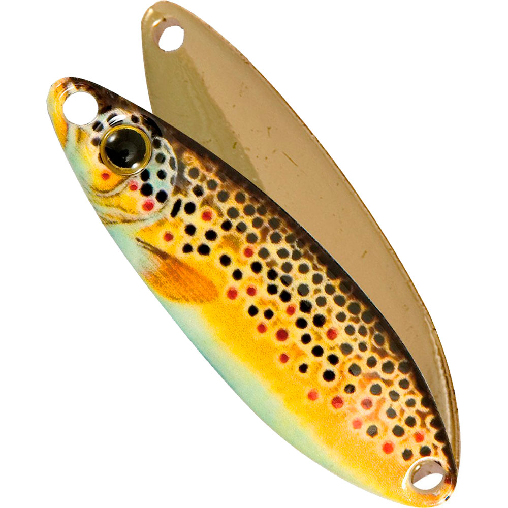 

Блесна Nomura Isei Trout Area Masuku Real Fish Spoon 2.4 г 3 см Real Fario Trout (NM46591202), Блешня-коливалка Masuku Real