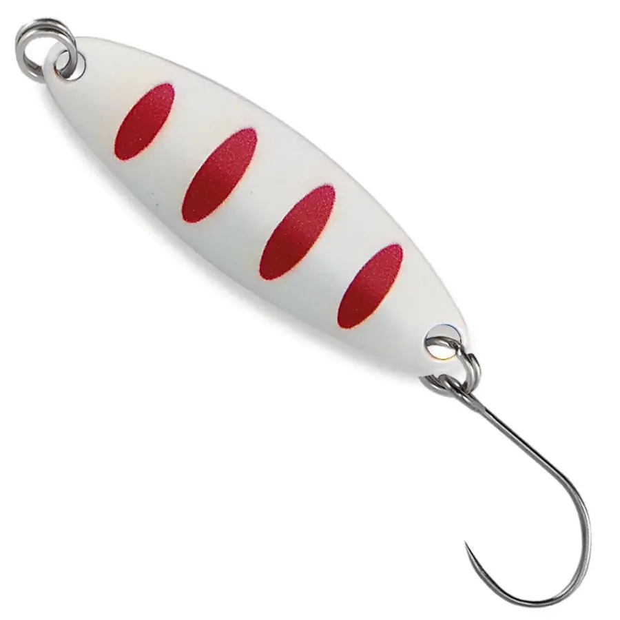 

Блесна NOMURA Isei Riu Spoon 2.3 г White Red Stripes (NM46470123), Блешня-коливалка Isei Riu Spoon
