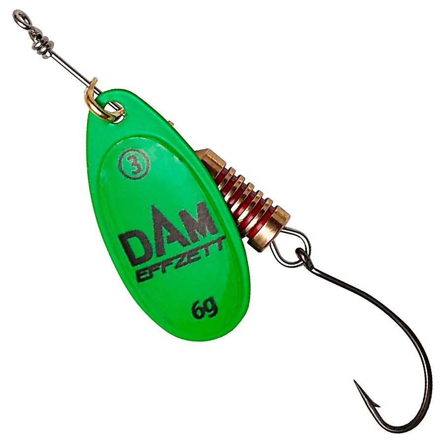 

Блесна-вертушка DAM Effzett Natural With Single Hook 6 г green (60622), Блешня-обертова Effzett Natural