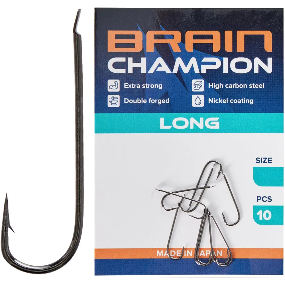 Набор крючков BRAIN Champion Long #10 10 шт (1858.54.63)