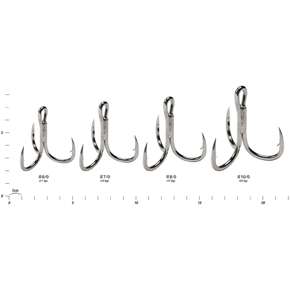 Набор крючков-тройников DECOY Y-S23 Big #7/0 6 шт (4989540310021) Вид тройные 