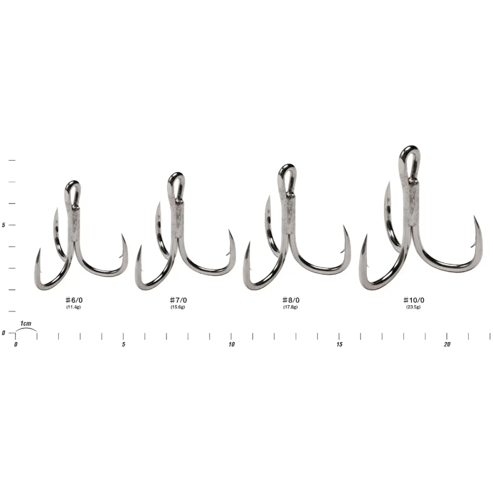 Набір гачків-трійників DECOY Y-S23 Big #8/0 6 шт (4989540310038) Кількість в упаковці 6