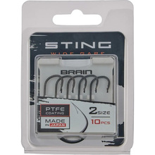 Набір гачків BRAIN Sting Classic Wide Gape #2 10 шт (1858.80.49)
