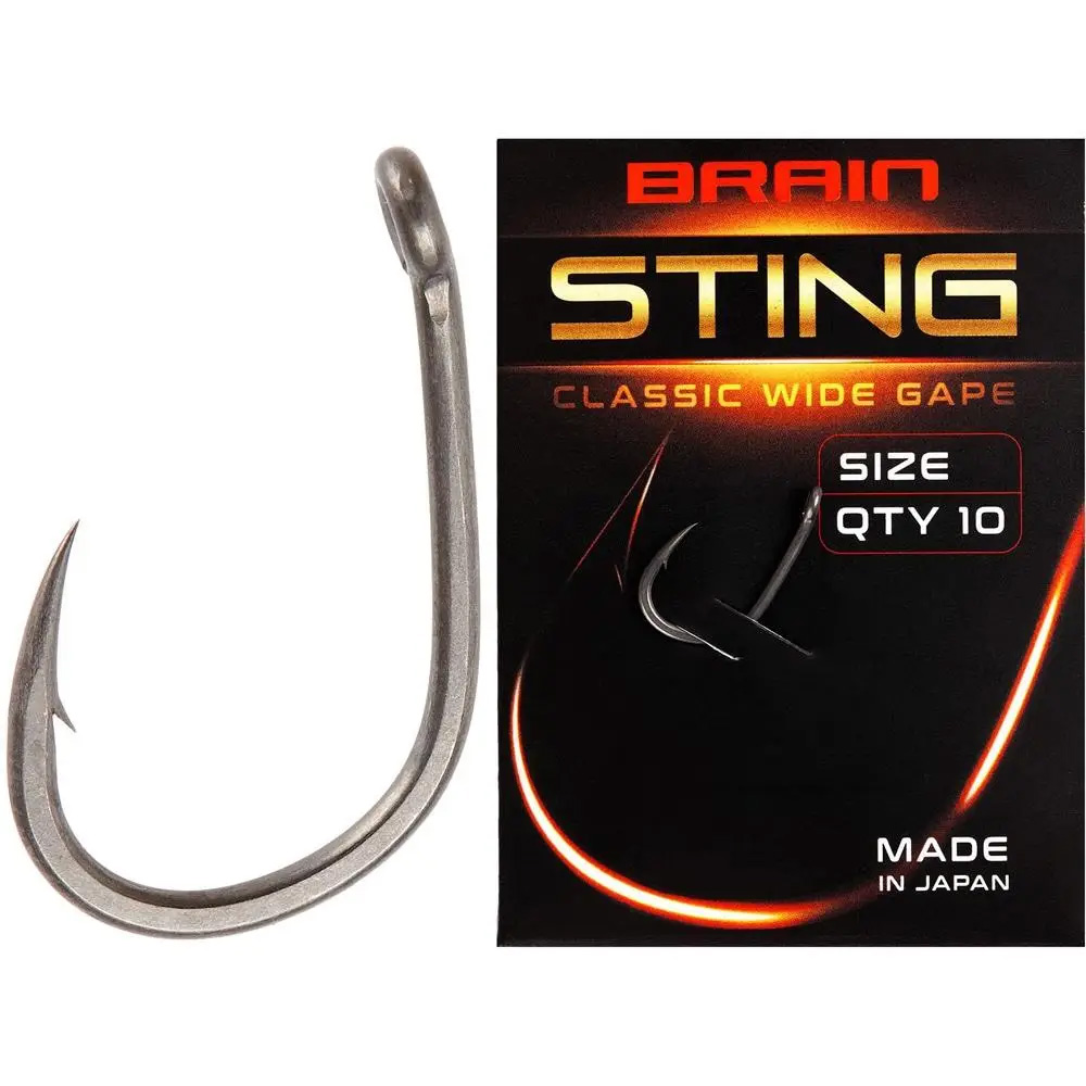 Набір гачків BRAIN Sting Classic Wide Gape #4 10 шт (1858.80.50) Головка вушко