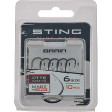 Набір гачків BRAIN Sting Classic Wide Gape #6 10 шт (1858.80.51)
