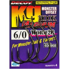 Гачок Decoy Worm26 kg HOOK MAGNUM 6/0 4 шт (4989540400968)