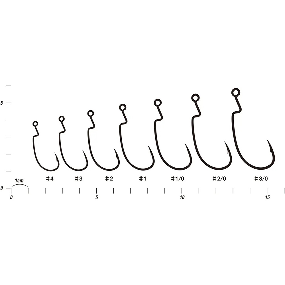 Крючок DECOY Worm29 Rockn Hook #3/0 6 шт (4989540827963) Вид одинарные