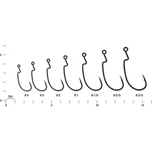 Крючок DECOY Worm29 Rockn Hook #3/0 6 шт (4989540827963)