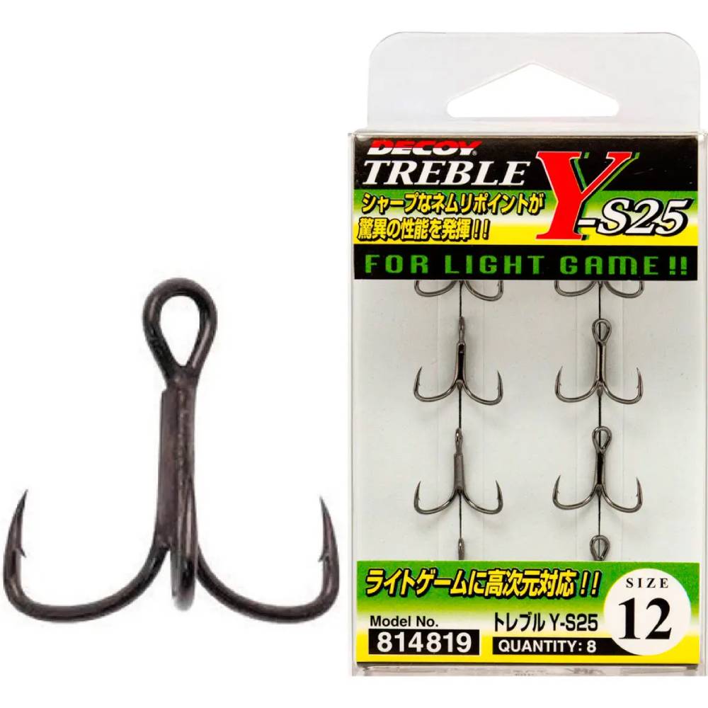Трійник DECOY Y-S25 Treble 14 8 шт (4989540407288)