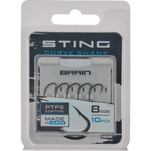 Набір гачків BRAIN Sting Curve Shank #8 10 шт (1858.80.70)