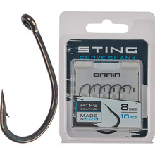 Набір гачків BRAIN Sting Curve Shank #8 10 шт (1858.80.70)