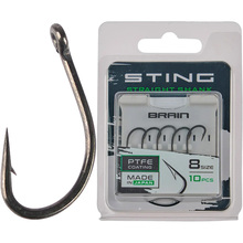Набір гачків BRAIN Sting Straight Shank #8 10 шт (1858.80.66)