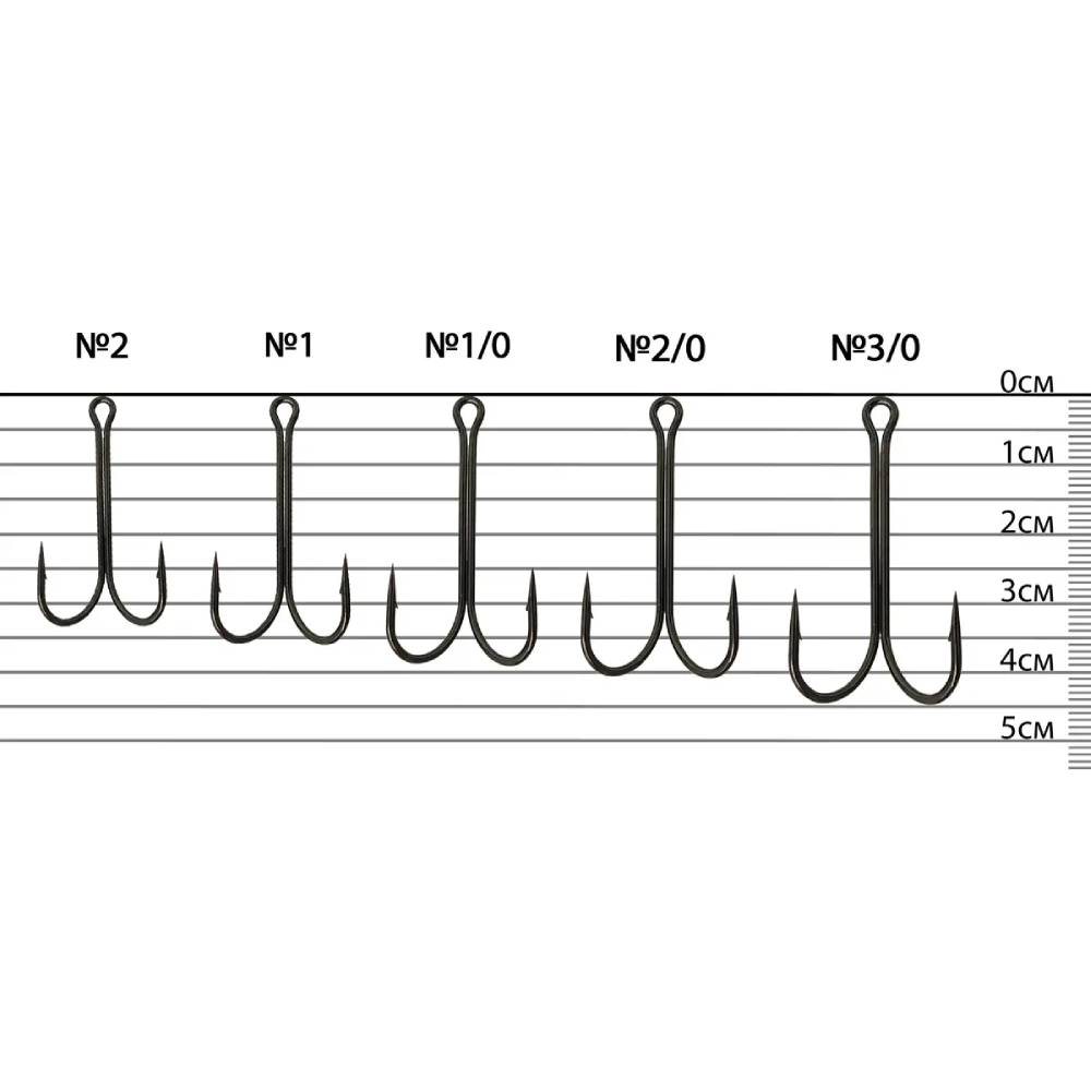 Набір гачків DECOY W-S39 #1/0 5 шт (4989540980071) Матеріал Чорний нікель