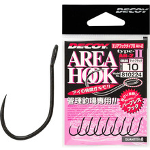 Крючок DECOY Area Hook II Mat Black 10 Black 8шт (4989540810224)