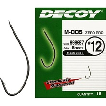 Набор крючков DECOY M-005 Zero-Pro #18 18 шт (4989540998656)