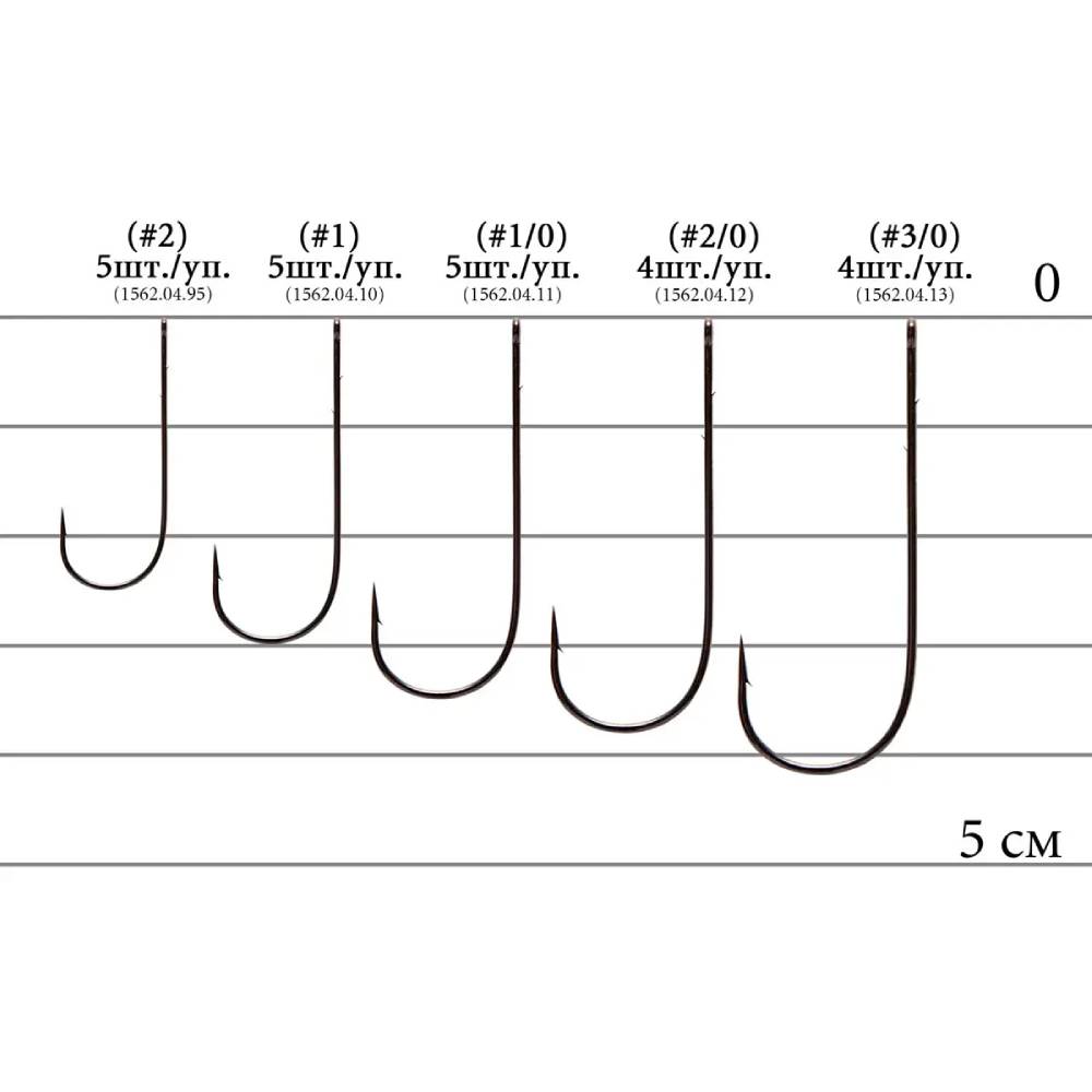 Набір гачків DECOY KR-29 Worm Round-Fine 3/0 4 шт (4989540998434) Головка вушко