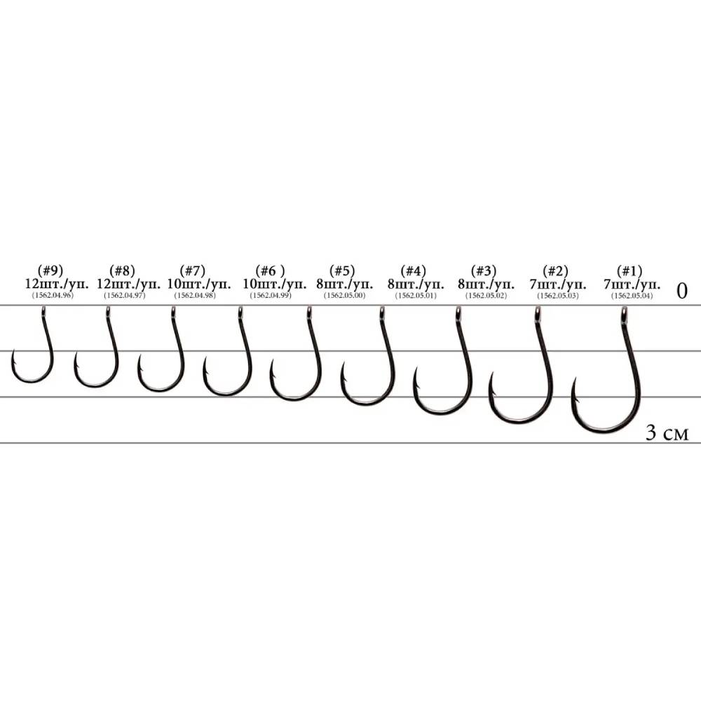 Набір гачків DECOY KR-30 Ringed Multi 04 8 шт (4989540998861) Головка вушко