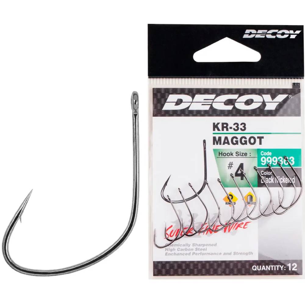 Набор крючков DECOY KR-33 Maggot 16 16 шт (4989540999301)