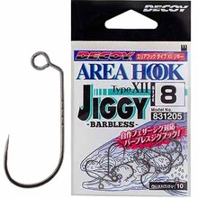 Набор крючков DECOY AH-12 Area Hook Jiggy 08 10 шт (4989540831205)