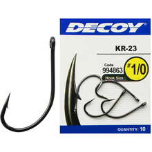 Набор крючков DECOY KR-23 03 12 шт Black Nickeled (4989540994825)