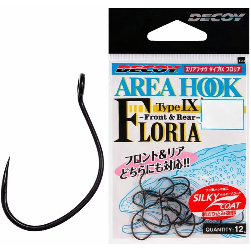 Набор крючков DECOY AH-IX Floria 08 12 шт (4989540823088)