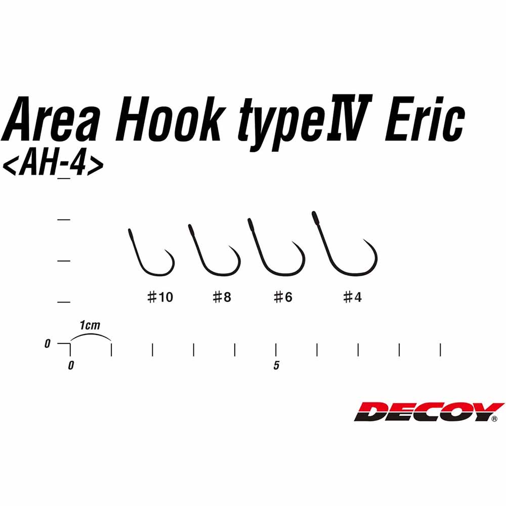 Набор крючков DECOY Area Hook IV Eric 08 12 шт (4989540812761) Головка ушко