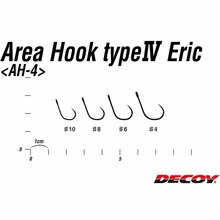 Набор крючков DECOY Area Hook IV Eric 08 12 шт (4989540812761)