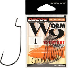 Набір гачків DECOY Worm9 Upper Cut #2/0 8 шт (4989540802052)